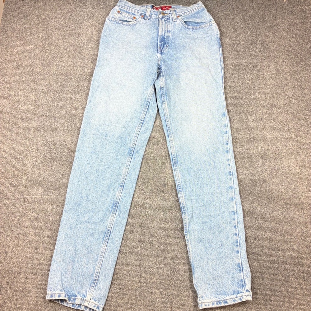 Vintage Y2K Old Navy Jean Womens Size 6 Long 26x32 Light Wash High Rise Straight
